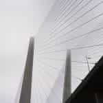 Vladivostok cable bridge in Russia.