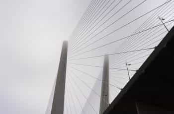 Vladivostok cable bridge in Russia.
