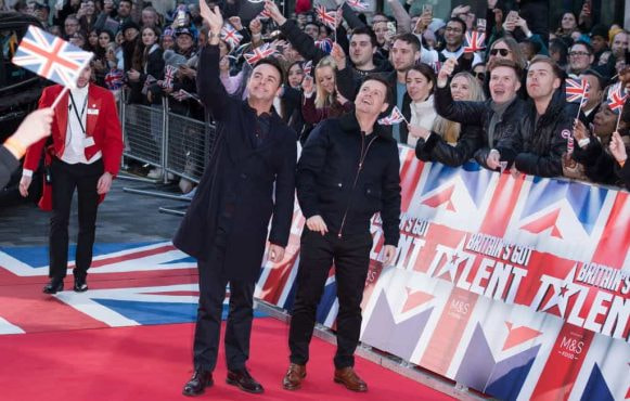 Britain’s Got Talent hosts Ant and Dec at a red-carpet event.