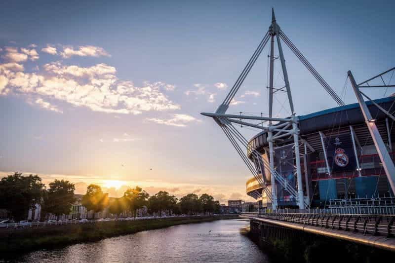 The Principality Stadium in Cardiff.