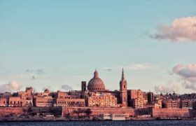 A vista of a Malta shore.