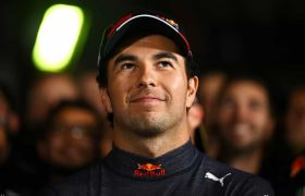 Sergio Perez looking smug at the Japanese Grand Prix