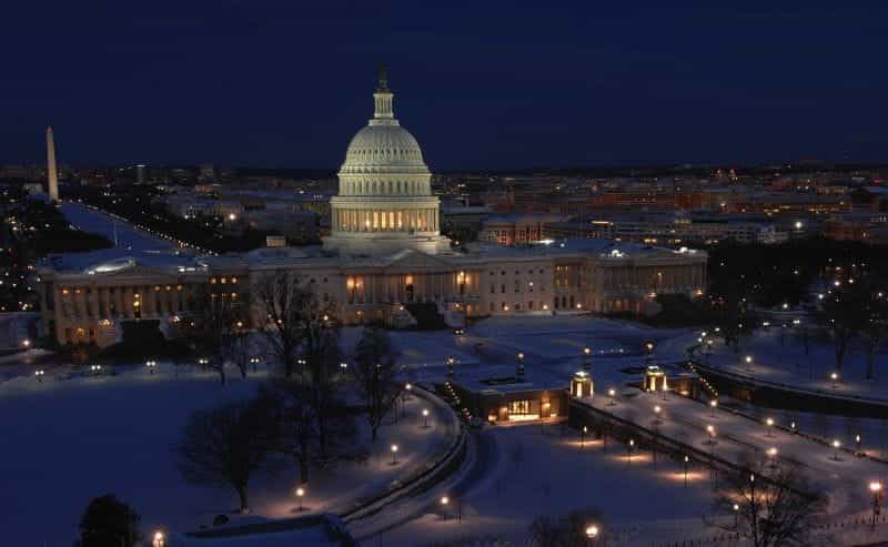 Gedung Capitol di ibu kota Amerika Serikat, Washington DC