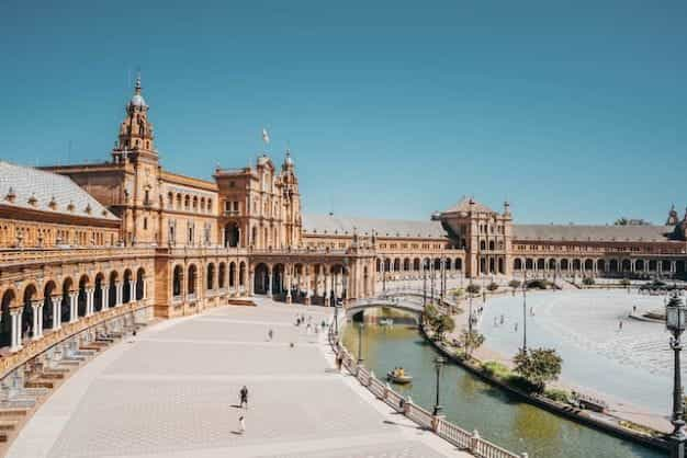 Plaza de España, Sevilla, Spanyol.