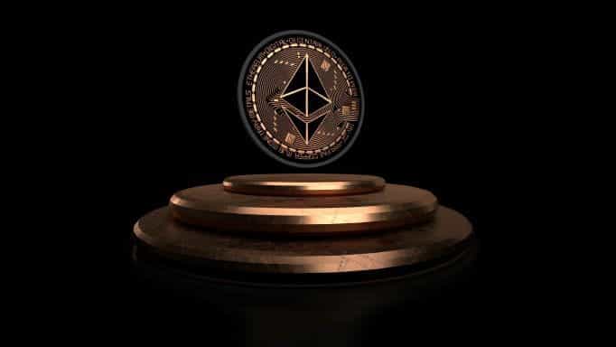 Sebuah rendisi digital dari cryptocurrency yang terkait dengan Ethereum sebagai koin.