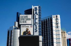 Bally's Hotel & Casino, located on the Las Vegas Strip, during July 2022.
