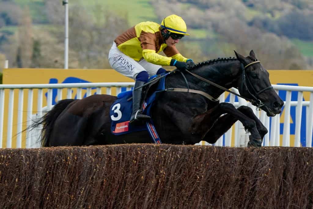 Galopin Des Champs in action during day three of the 2022 Cheltenham Festival.