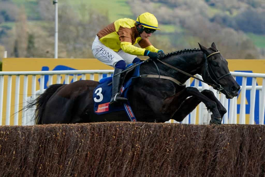 Galopin Des Champs in action during day three of the 2022 Cheltenham Festival. 