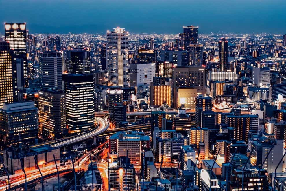 Langit Osaka.