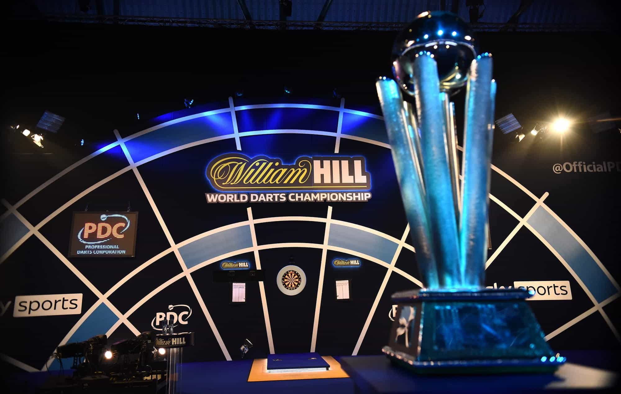 Tahap Kejuaraan Dart Dunia William Hill pada tahun 2021.