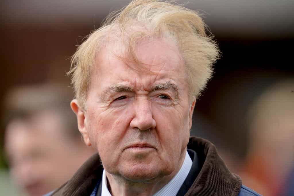 Dermot Weld pictured at York Racecourse in 2022.