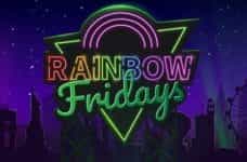 The Mr Vegas Rainbow Fridays logo.
