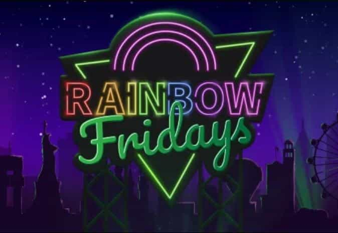 The Mr Vegas Rainbow Fridays logo.