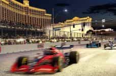 At artist impression of 2023’s Formula 1 contest in Las Vegas.