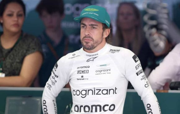 Fernando Alonso at the 2023 Bahrain Grand Prix.