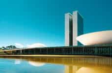 Futuristic buildings in Brazil’s capital, Brasilia.