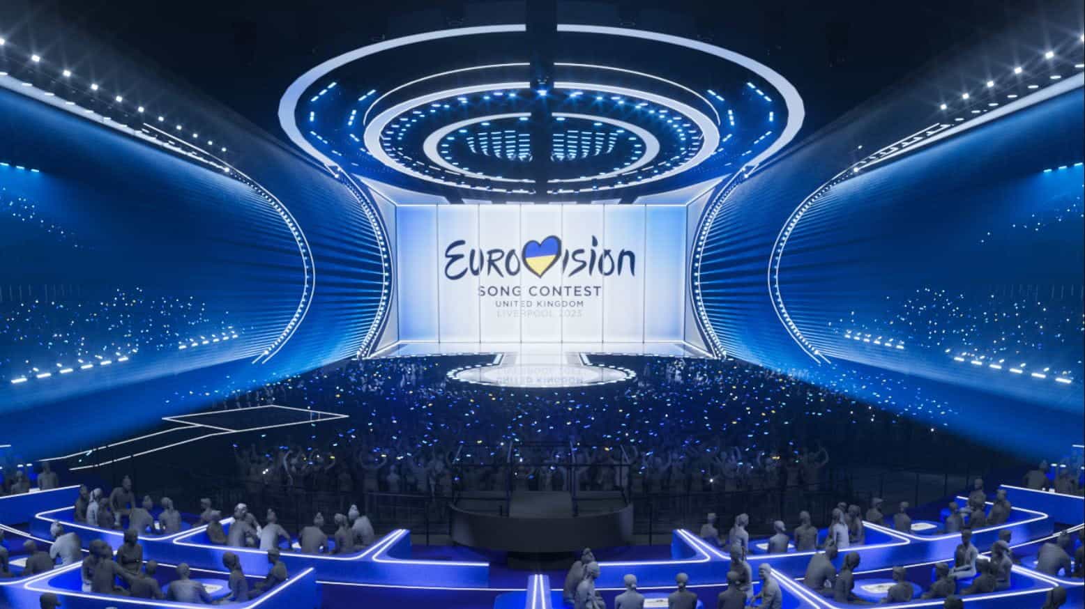 Kesan artis dari panggung Eurovision 2023.