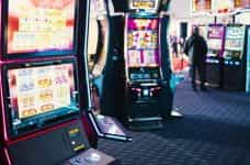 Slots machines inside a casino