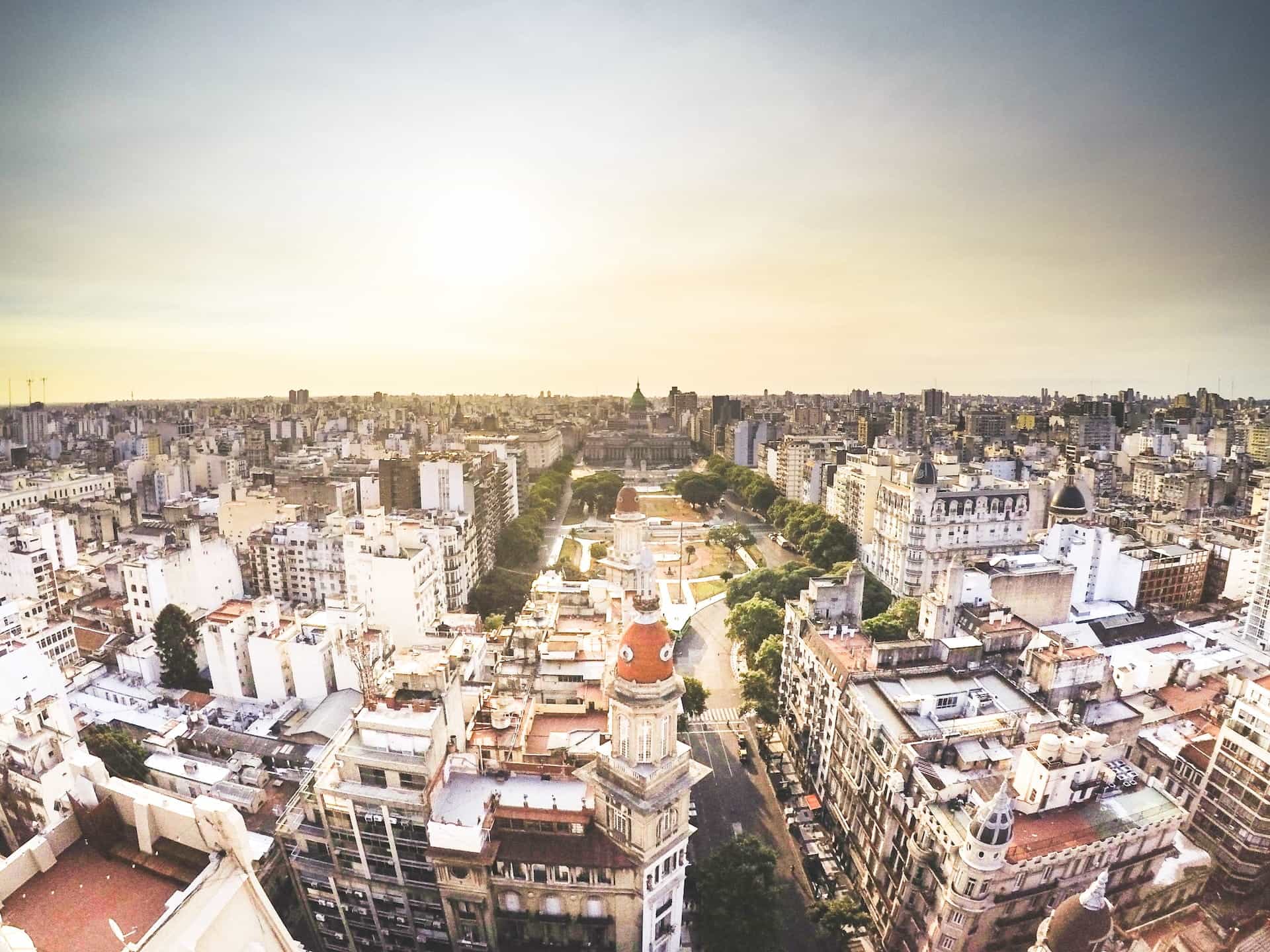 Kota Buenos Aires, Argentina dari atas.