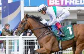 Frankie Dettori on Epictetus at Epsom.