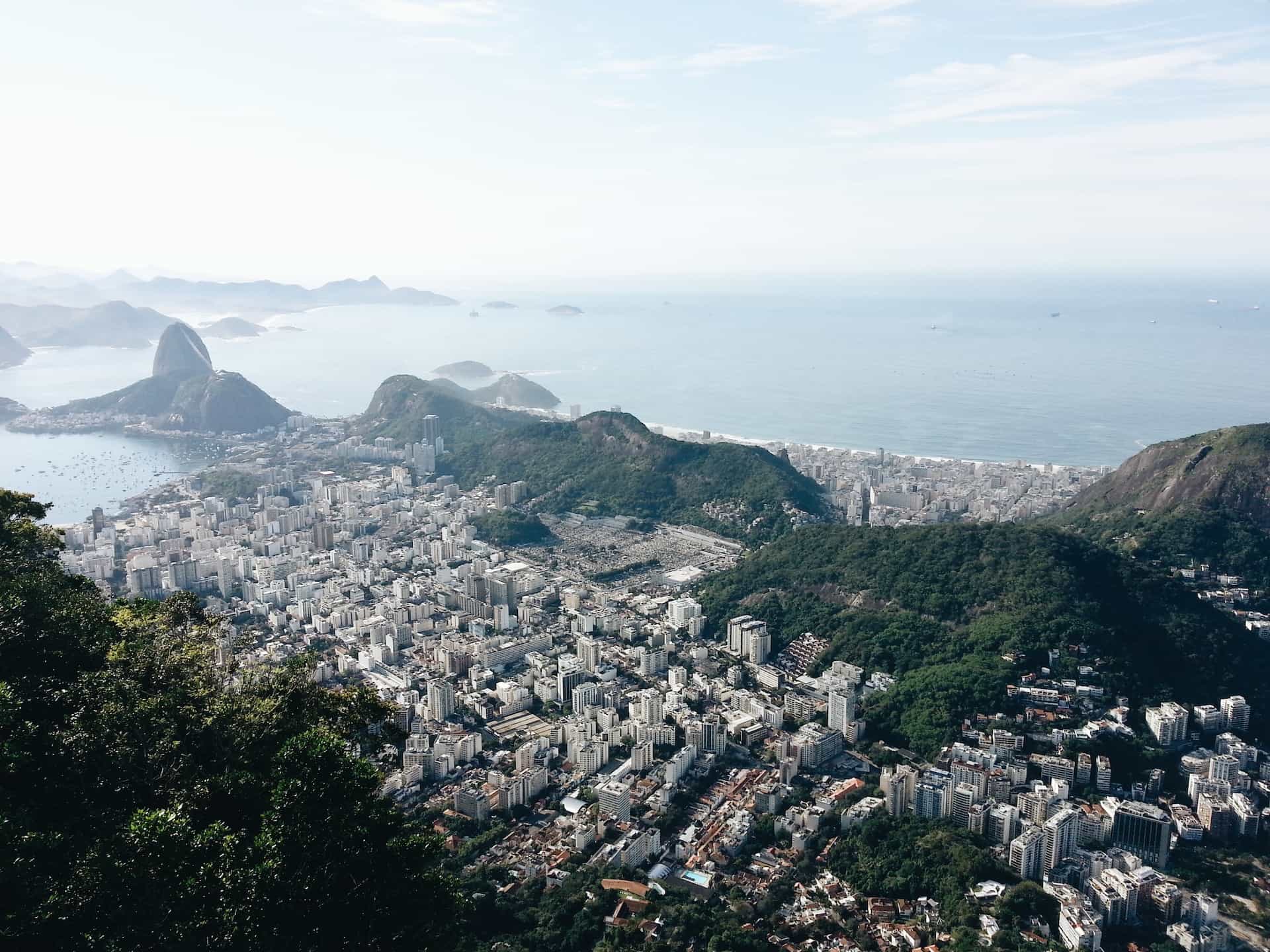Kota Rio de Janeiro, Brasil dari atas.
