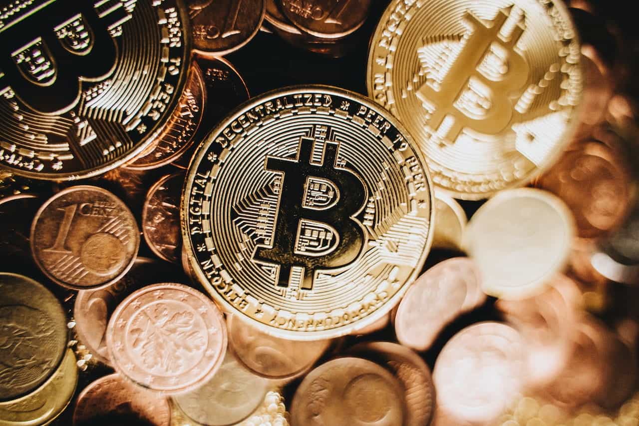 A pile of gold coins.