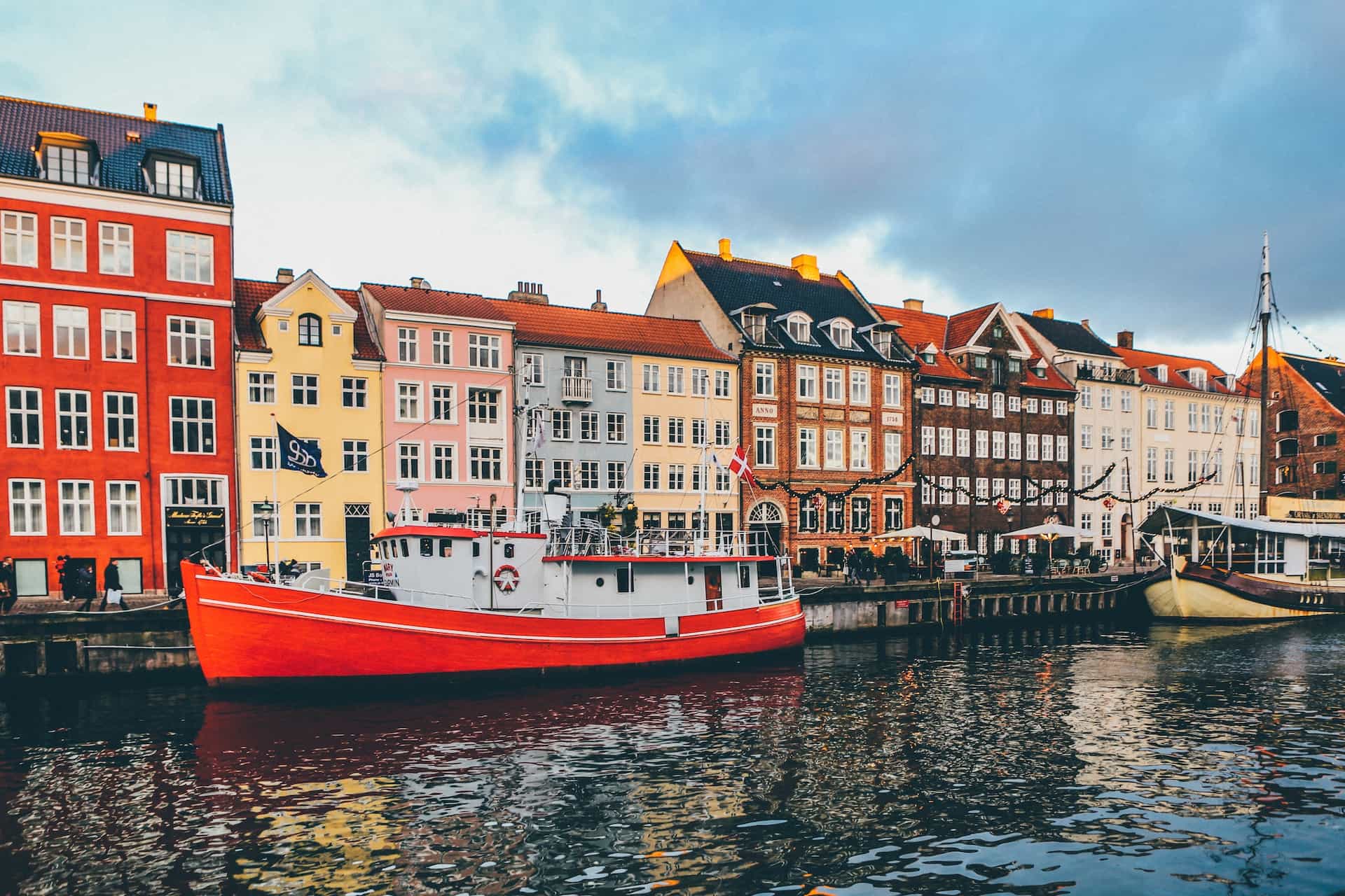 The Nyhavn Harbour during the day