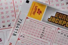 Filled out lottery tickets for the Euro Jackpot.