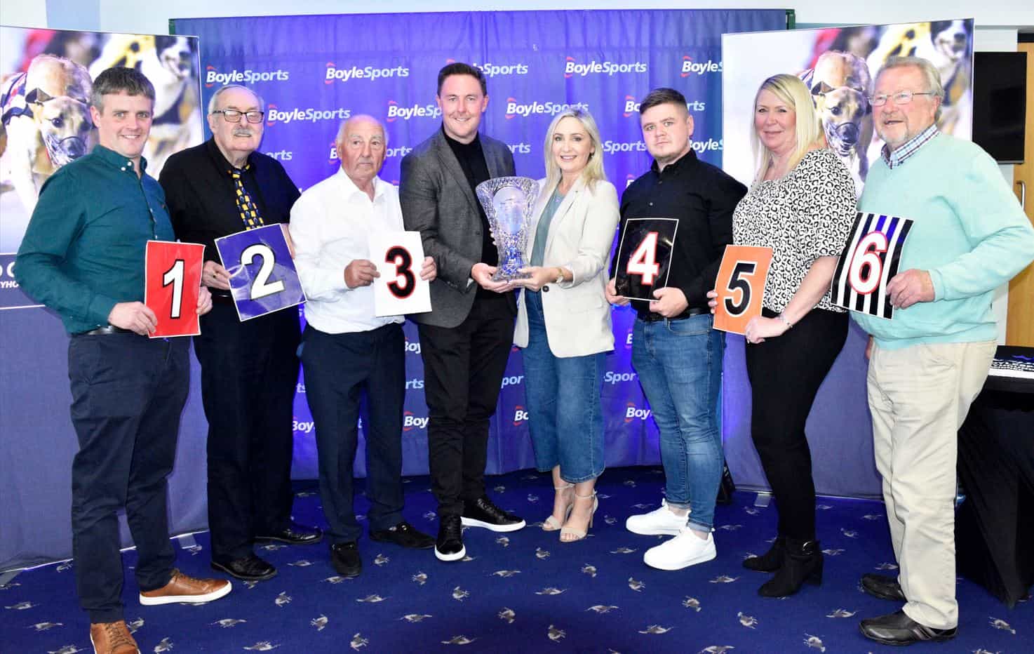 The connections of 2023 Irish Greyhound Derby finalists.