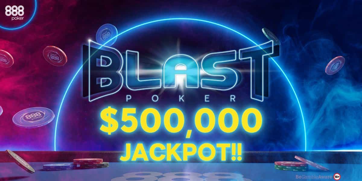 888Poker poster promoting Blast Poker.
