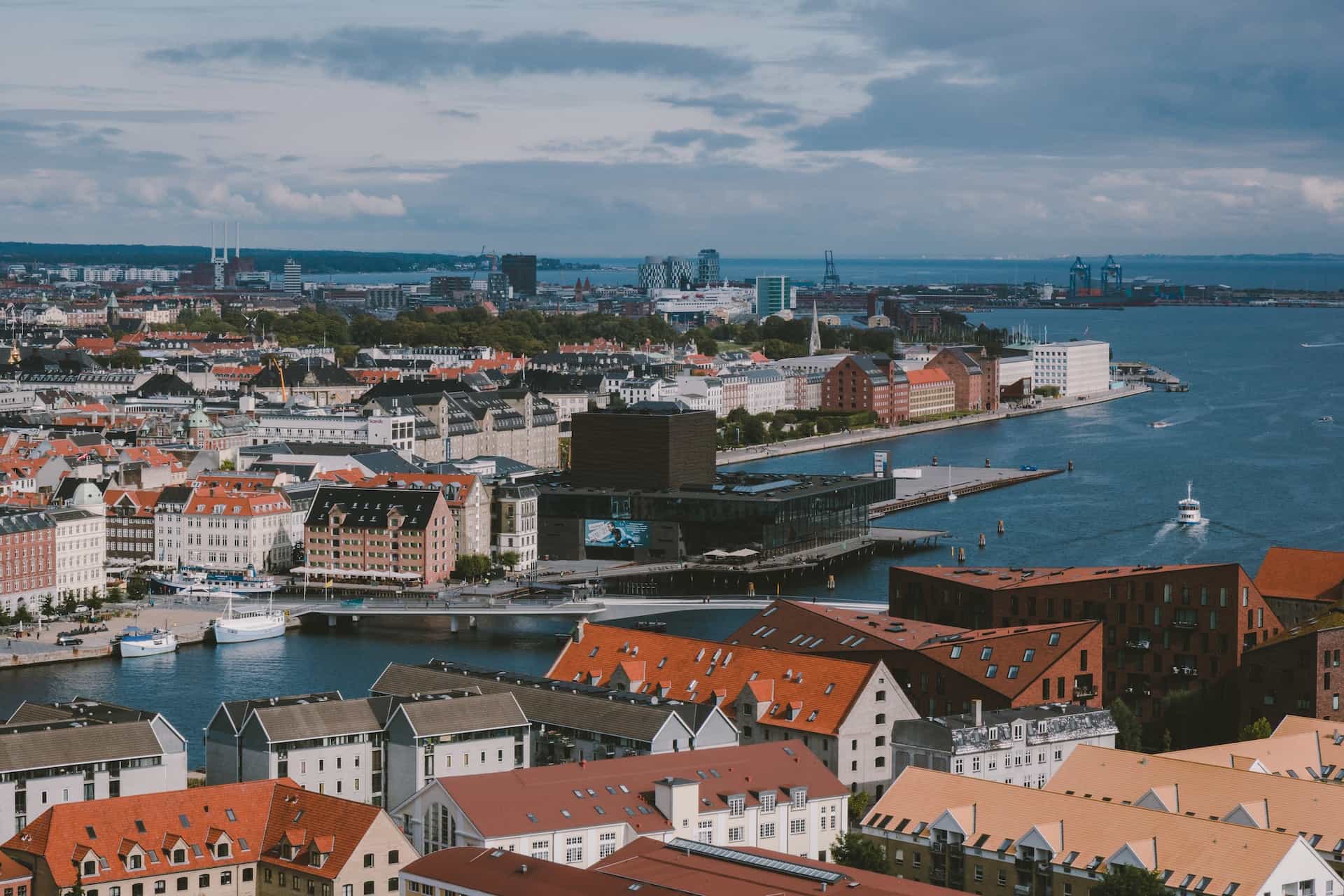 Aerial view of city buildings during daytime.