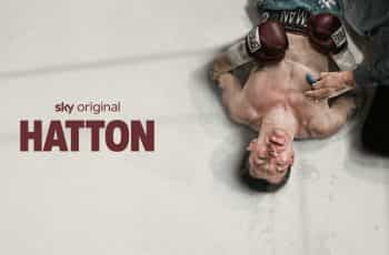 Boxer Ricky Hatton is lying knocked out on the canvas.