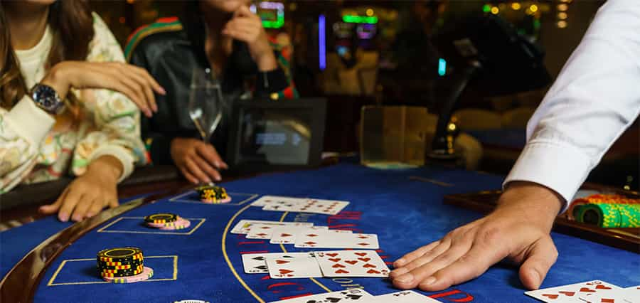 People at a poker table