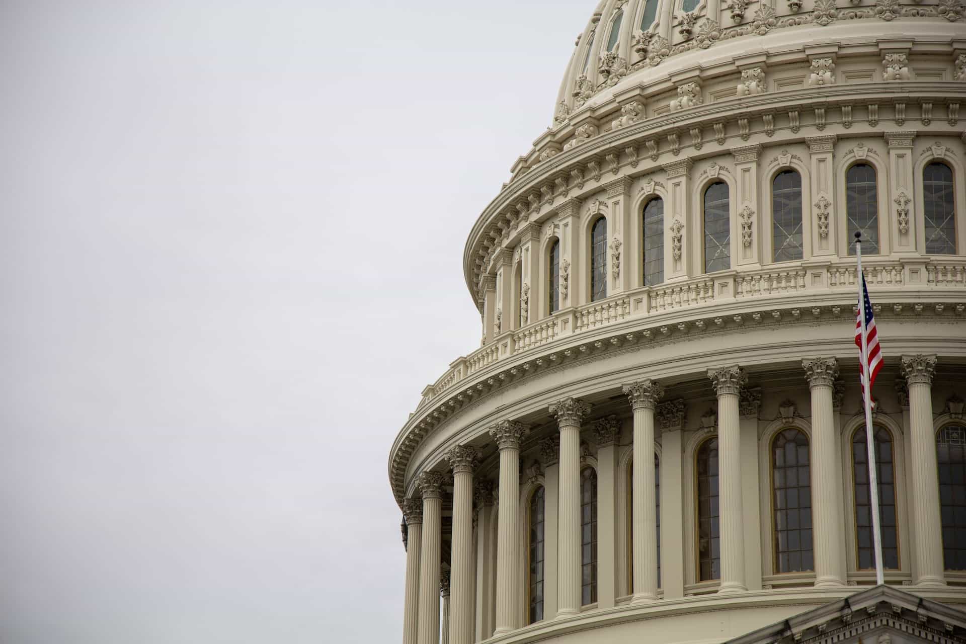 Half of the rotunda of the US Senate building in the nation’s capital, Washington, D.C.