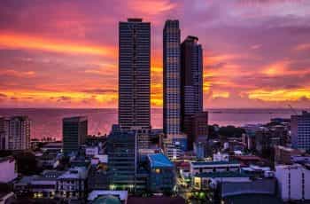 Manilla town skyline.