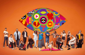 The contestants in Big Brother 2023 pose for the camera.