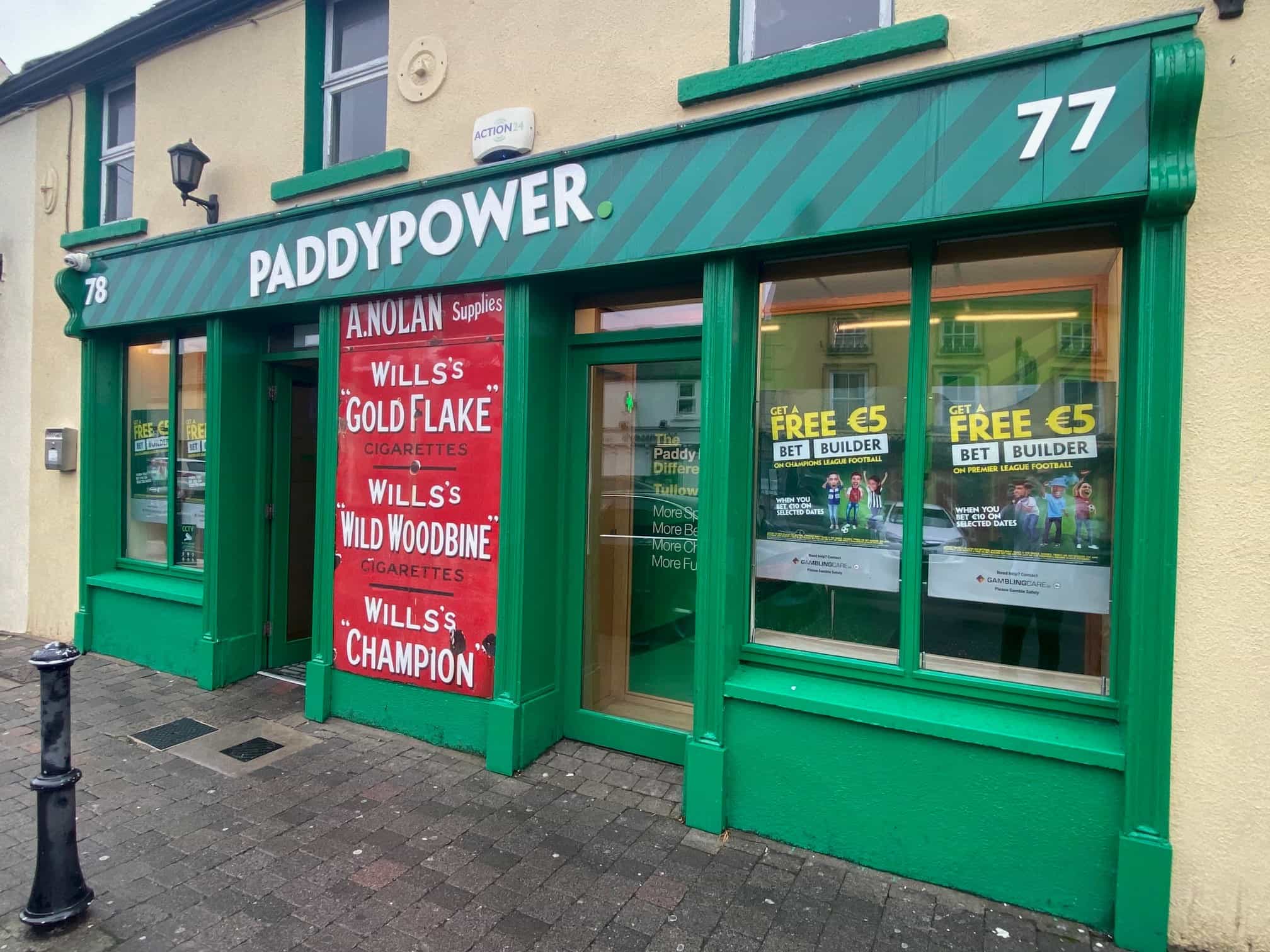 A Paddy Power betting shop in Carlow town, Ireland.