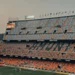 A soccer stadium in Valencia, Spain.