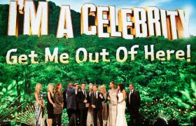 Anthony McPartlin and Declan Donnelly with cast members of "I'm A Celebrity ...Get Me Out of Here! 2016.