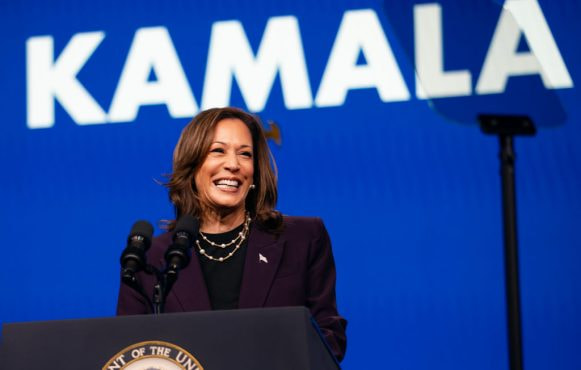 Vice President Kamala Harris speaks at the American Federation of Teachers' 88th National Convention in Houston.