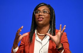 Kemi Badenoch speaks on day two of 2022’s annual Conservative Party Conference.