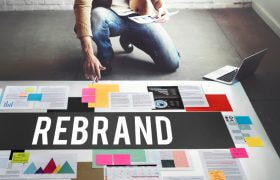 A Rebrand Process Being Done with a Laptop