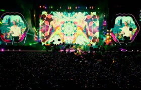 Boy Band Playing at a Concert in South Korea