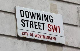 An Image Showing London's Downing Street