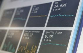 Financial Data Chart Showing Positive Results