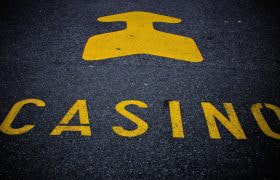 A Sign for a Casino Property