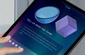 A Feedback Message on a Tablet