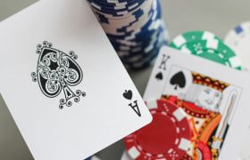 Blackjack Cards and Gaming Chips