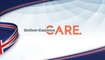 The Online-Casinos.com Care Logo and the United Kingdom Flag