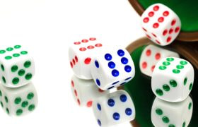 A Set of Dice Used for Gambling Games